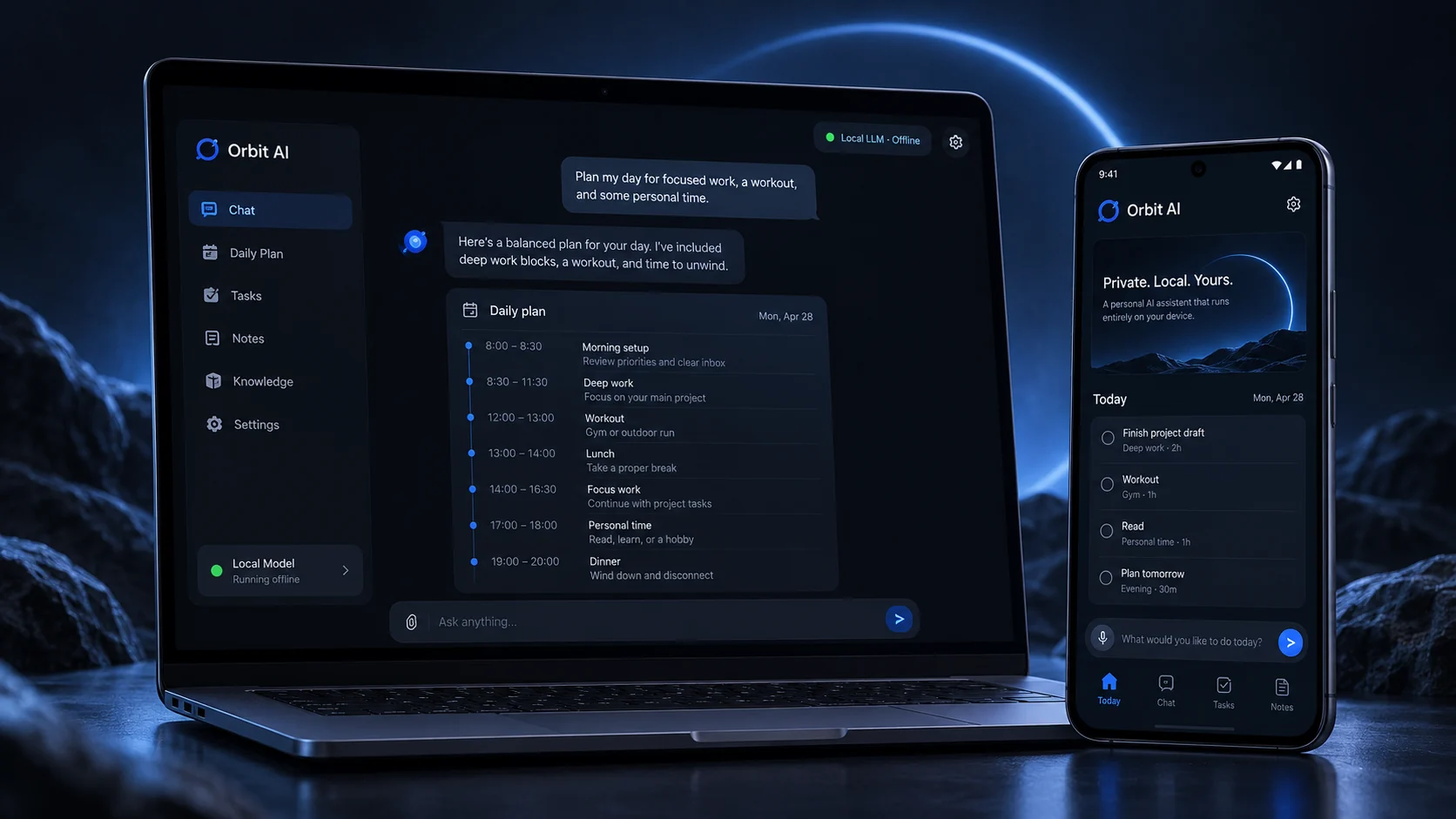 Orbit AI product preview